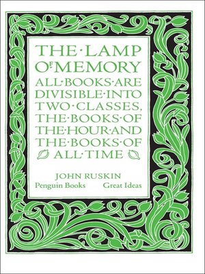 cover image of The Lamp of Memory